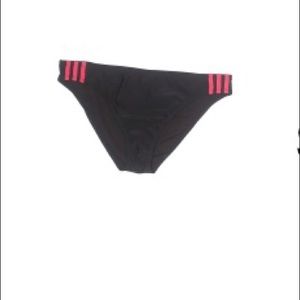 Adidas black red stripe swim bottom xl